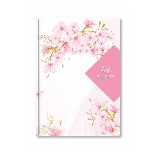 Tanári zsebkönyv, 2025/2026 tanév, A5, heti, TOPTIMER, "Cseresznye"