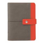 Kalendárium, gyűrűs, betétlapokkal, "S", műbőr, SATURNUS, "426", szürke-narancs