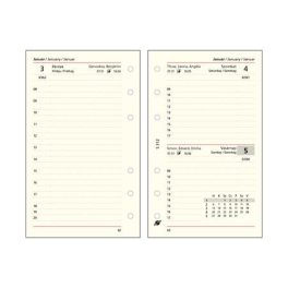   Kalendárium betét, tervező, napi, "S", SATURNUS, chamois 2025