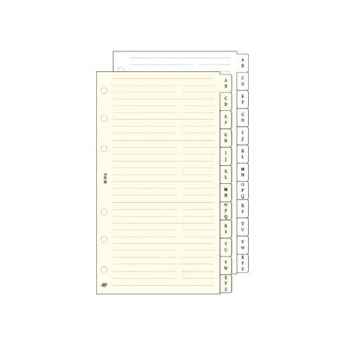 Kalendárium betét, telefonregiszter, "S", SATURNUS, fehér