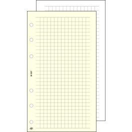   Kalendárium betét, jegyzetlap, "S", kockás, SATURNUS, chamois