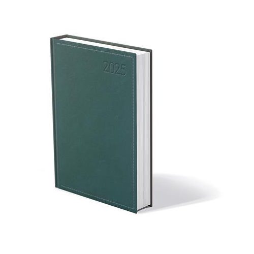 Naptár, tervező, B5, napi, TOPTIMER "Traditional", zöld