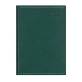   Naptár, tervező, B5, napi, TOPTIMER "Traditional", zöld