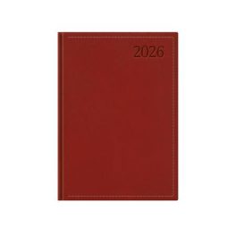   Naptár, tervező, A5, napi, TOPTIMER "Traditional", bordó