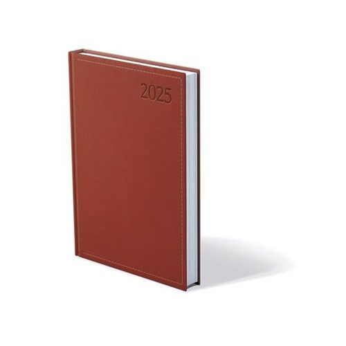Naptár, tervező, B6, napi, TOPTIMER "Traditional", bordó