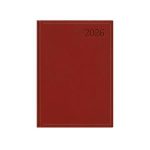 Naptár, tervező, B6, napi, TOPTIMER "Traditional", bordó