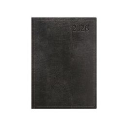   Naptár, tervező, B6, napi, TOPTIMER "Traditional", fekete