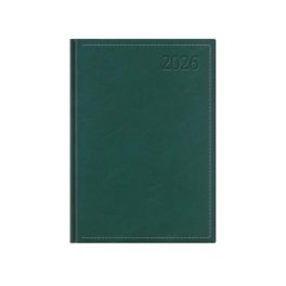   Naptár, tervező, B6, napi, TOPTIMER "Traditional", zöld