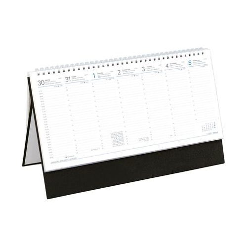 Naptár, asztali, álló, TOPTIMER, fekete