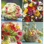 Naptár, fali, TOPTIMER "Virágcsokrok"