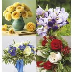 Naptár, fali, TOPTIMER "Virágcsokrok"