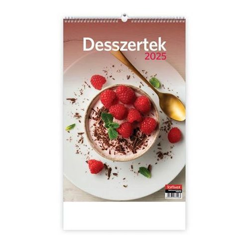 Naptár, fali, TOPTIMER "Desszertek"