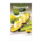 Naptár, fali, TOPTIMER "Desszertek"