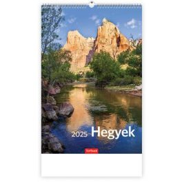 Naptár, fali, TOPTIMER "Hegyek"