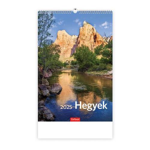 Naptár, fali, TOPTIMER "Hegyek"