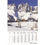 Naptár, fali, TOPTIMER "Hegyek"