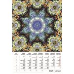 Naptár, fali, TOPTIMER "Mandala"