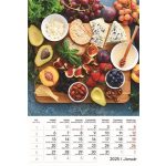 Naptár, fali, TOPTIMER "Gourmet"