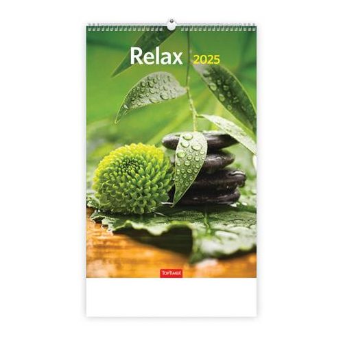 Naptár, fali, TOPTIMER "Relax"