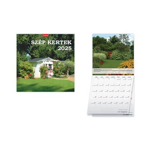 Naptár, fali, TOPTIMER, "Szép kertek"