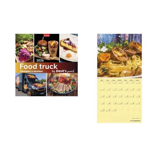 Naptár, fali, TOPTIMER, "Food Truck"
