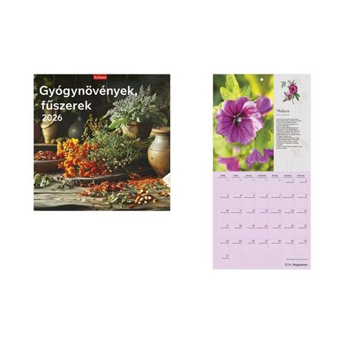 Naptár, fali, TOPTIMER, "Gyógynövények, fűszerek"