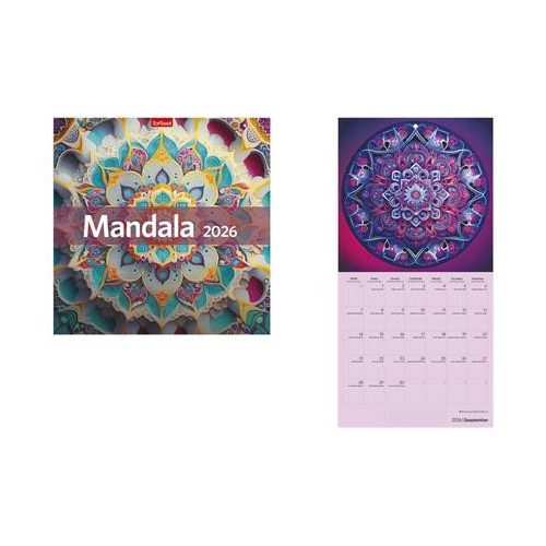 Naptár, fali, TOPTIMER, "Mandala"