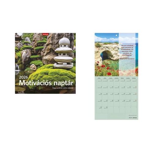 Naptár, fali, TOPTIMER, "Motivációs"