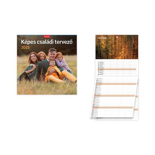 Naptár, fali, TOPTIMER, "Családi tervező"