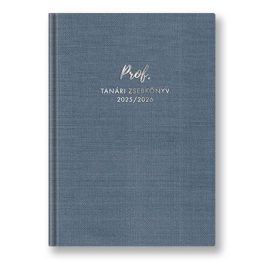   Tanári zsebkönyv, 2025/2026 tanév, A5, heti, TOPTIMER, kékesszürke