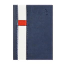   Naptár, tervező, A5, napi, TOPTIMER "Vario", kék-fehér