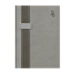 Naptár, tervező, A5, napi, TOPTIMER "Vario", szürke-szürke