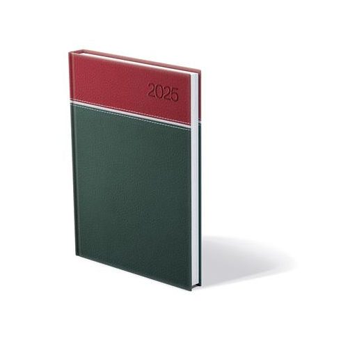 Naptár, tervező, B5, heti, TOPTIMER, "Young", bordó-fehér-zöld