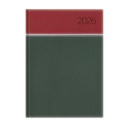   Naptár, tervező, B5, heti, TOPTIMER, "Young", bordó-fehér-zöld