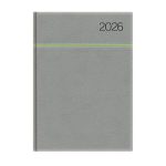Naptár, tervező, B5, heti, TOPTIMER, "Young", szürke-zöld