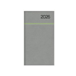   Zsebnaptár, álló elrendezésű, TOPTIMER, "Young", szürke-zöld