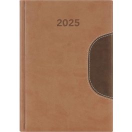   Naptár, tervező, A5, napi, DAYLINER "Memphis", barna-csokoládé