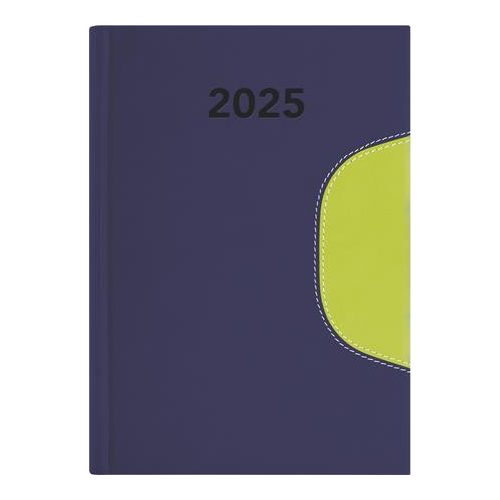 Naptár, tervező, A5, napi, DAYLINER "Memphis", kék-zöld