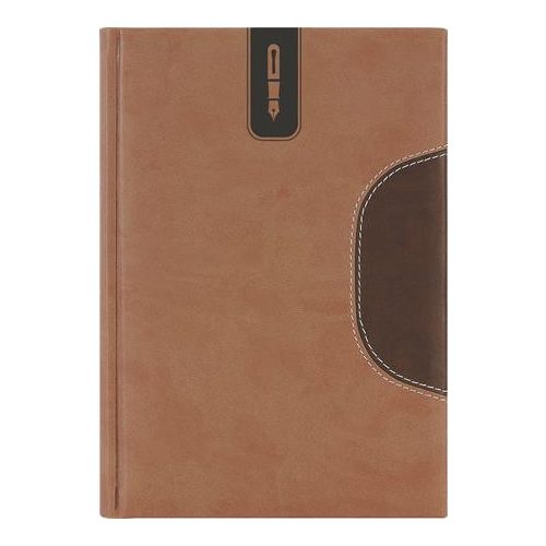 Naptár, tervező, B5, heti, DAYLINER "Memphis", barna-csokoládé