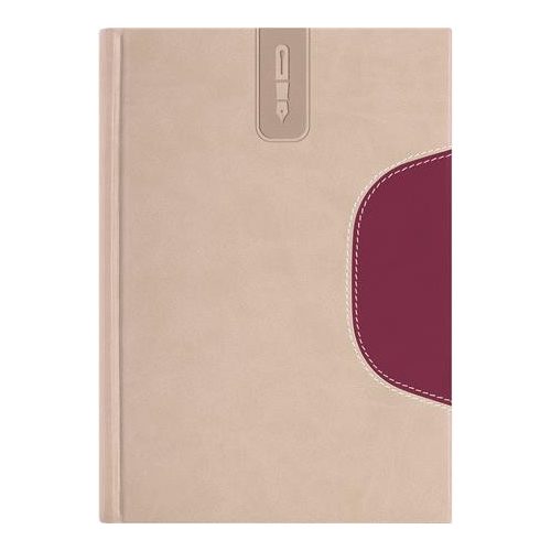 Naptár, tervező, B5, heti, DAYLINER "Memphis", bézs-padlizsán