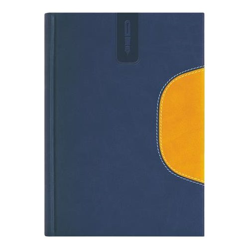 Naptár, tervező, B5, heti, DAYLINER "Memphis", kék-sárga