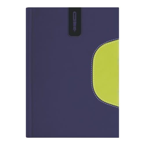 Naptár, tervező, B5, heti, DAYLINER "Memphis", kék-zöld