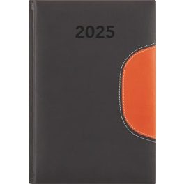   Naptár, tervező, B6, heti, DAYLINER "Memphis", fekete-narancs