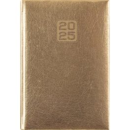   Naptár, tervező, A5, heti, DAYLINER, "Mirror", arany