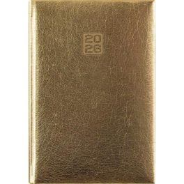   Naptár, tervező, A5, heti, DAYLINER, "Mirror", arany