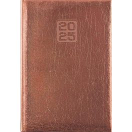   Naptár, tervező, B6, heti, DAYLINER, "Mirror", bronz