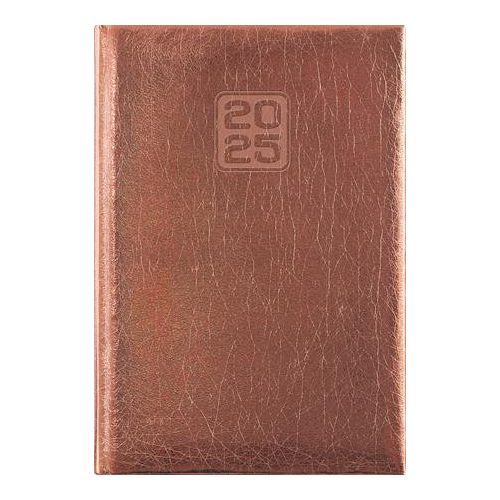 Naptár, tervező, B6, heti, DAYLINER, "Mirror", bronz
