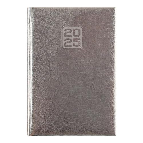 Naptár, tervező, B6, heti, DAYLINER, "Mirror", ezüst