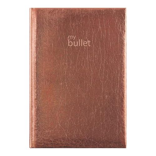 Naptár, tervező, A5, napi, DAYLINER, "Mirror", bronz