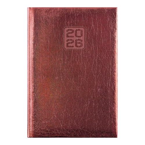 Naptár, tervező, A5, napi, DAYLINER, "Mirror", bronz